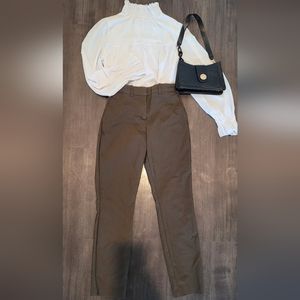 HM Dark khaki green slacks